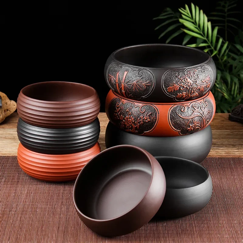 Zisha Tea Wash Chinese Set Cup Washed Bowl Multifunctional Ashtray Flowerpot Ceramic Accessories Ceremony
