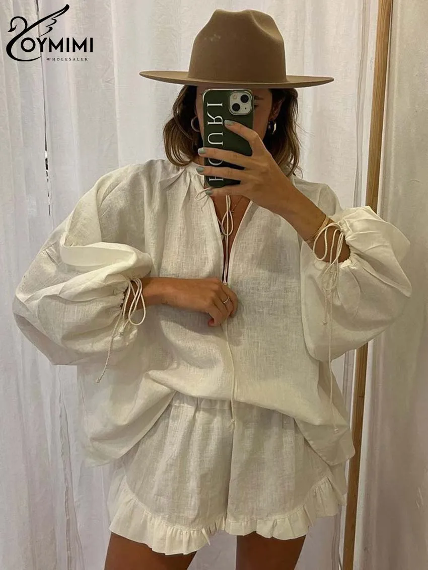 T-shirt oversize brodé en coton blanc homme