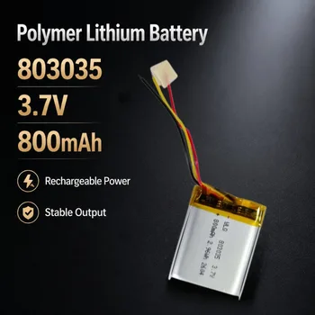 Tecnologia a basso consumo energetico, batteria 803035 3.7v 800mAh con autonomia prolungata, sempre pronta a servirti.