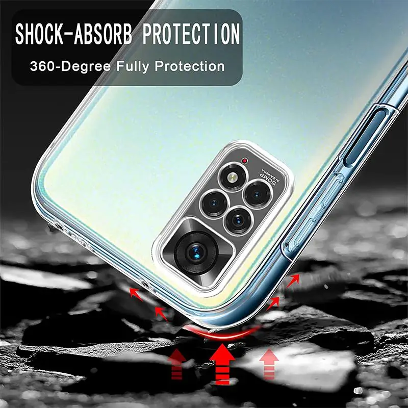 360° Clear Full Body Protective Case with Screen Protector