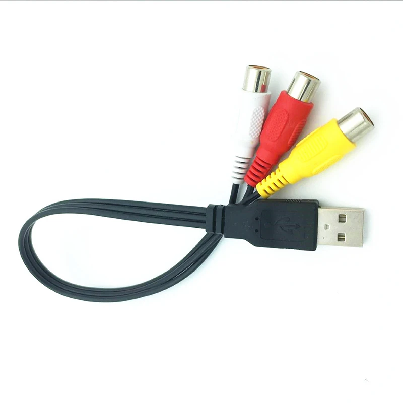 Cavo Audio Av Da Usb A 3Rca Bus 3Rca Usb A Pubblico A Tre Lotus Femmina Cavo Con Nucleo In Rame Cctv Cavo Di Conversione Audio Video D5