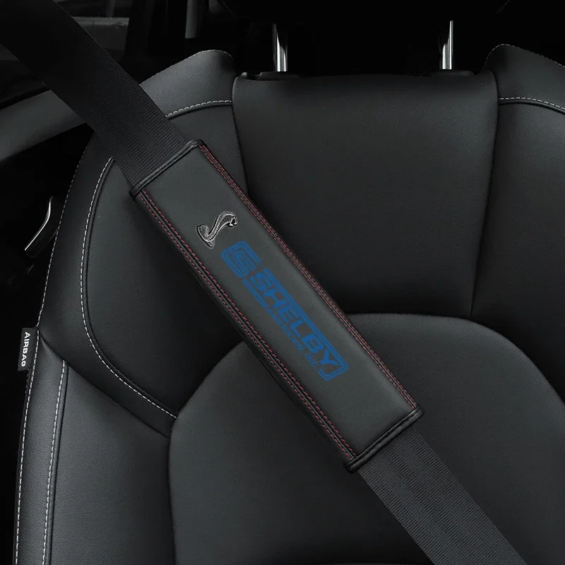 

Protector de hombro para cinturón de seguridad de coche, accesorios para Ford Shelby Fiesta mk7 Focus 2 mk3 Ranger Fusion WOLF,