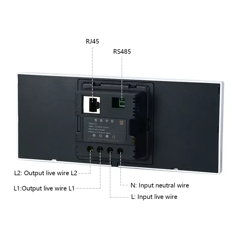 Tuya Zigbee Wifi Bluetooth HD LCD Wall Switch Touch Panel Smart Home Multi-function Light Curtain Remote Central Controller 6