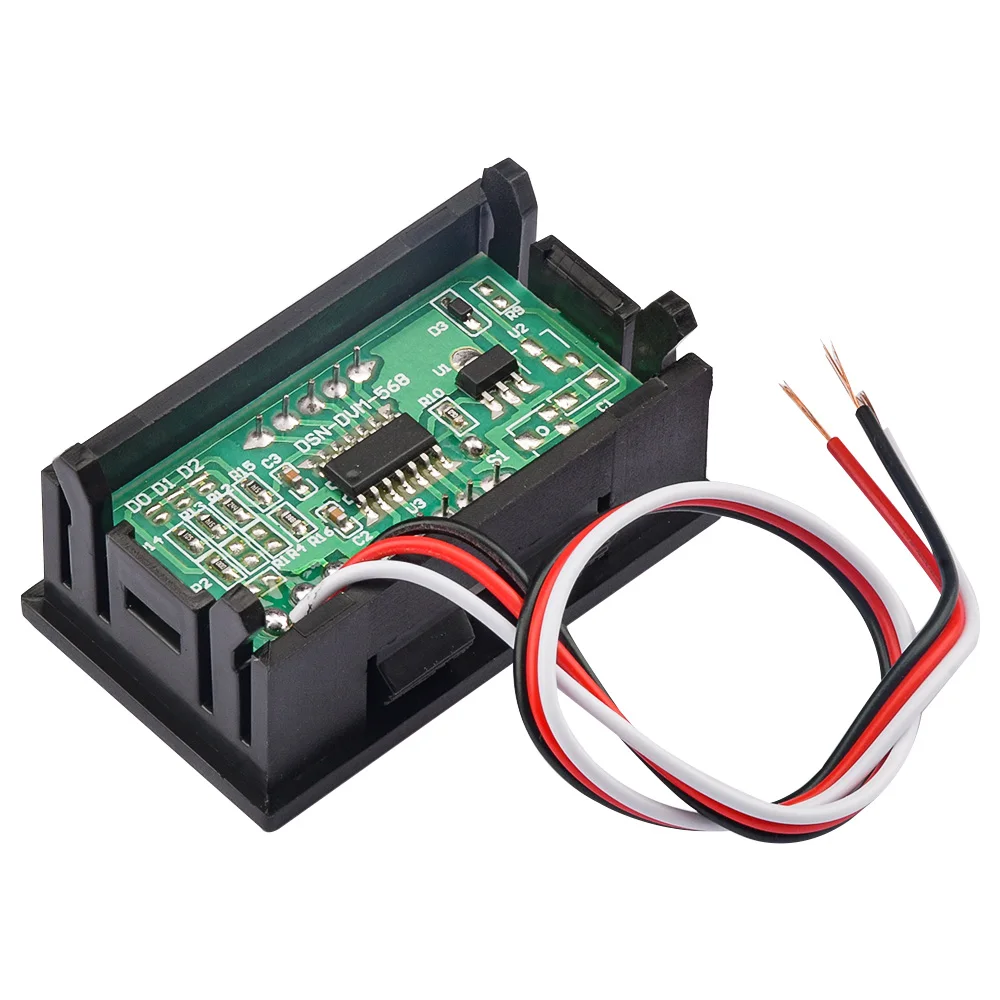 WATTMÈTRE 3 CHIFFRE Dc 100V 10A Double LED Haute Qualité Voltmètre