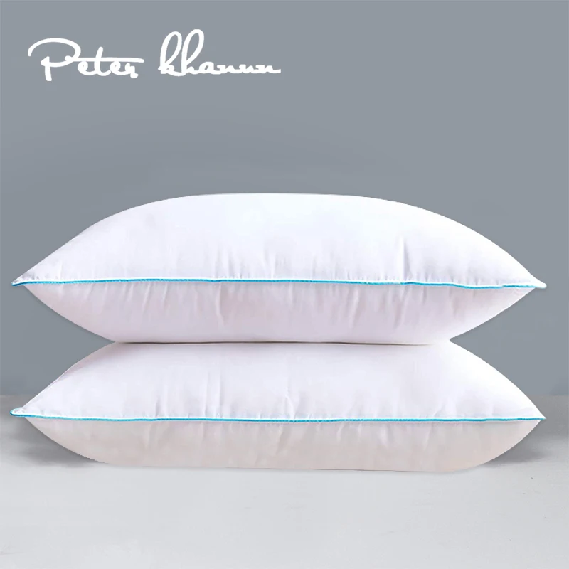 PeterKhanunEuroSquareBedPillowsGooseFeatherFillerNeck