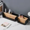 Bamboo and Wood Storage Box Removable Multi-function Large Basket Capacity Sundries Storage Box Home Organization Storage 3