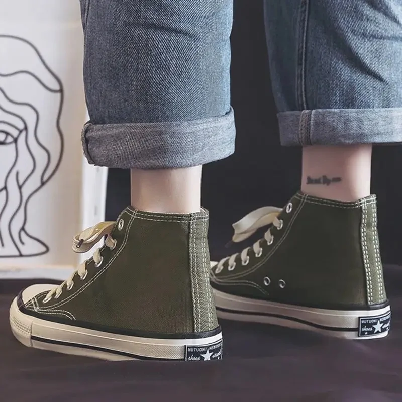 1970s high-top-olive green