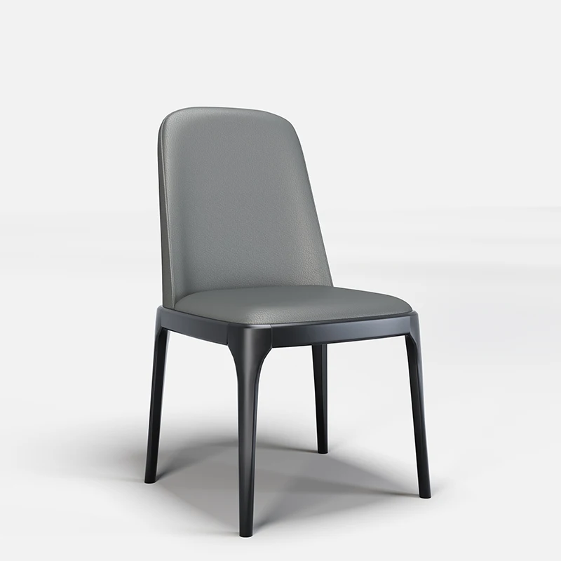 

Black European Dining Chair Metal Designer Unique Office Living Room Chairs Kitchen Vanity Silla Nordica Restaurant Furiture