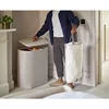 Tota - Trio 90-liter Laundry Hamper Separation Basket with lid, 3 Removable Washing Bags with Handles- Ecru 1