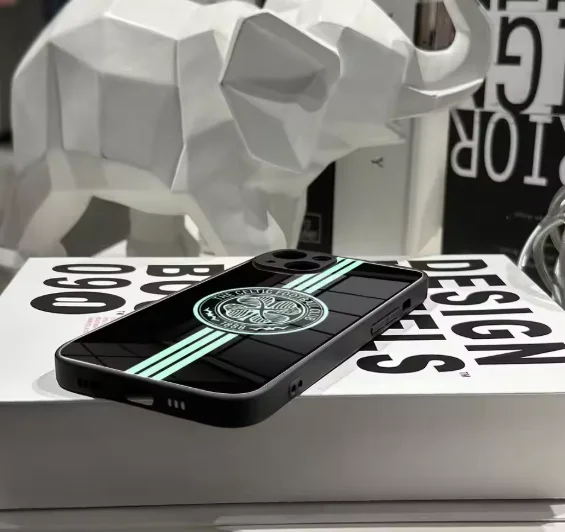 Celtic-Inspired Phone Case with Glass Cover