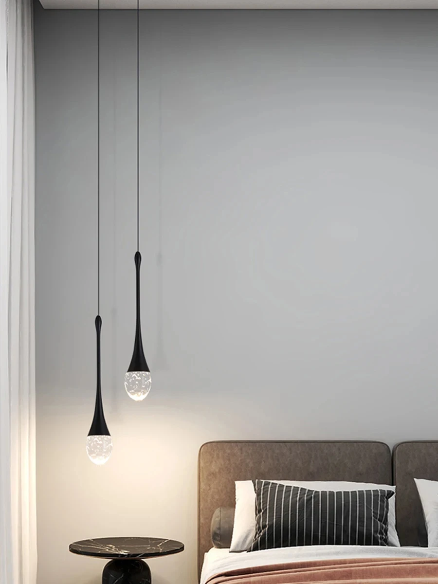 Modern Bubble Crystal Pendant Light - Indoor Hanging Lamp for Kitchen Dining Living Room Bar Cafe Decor