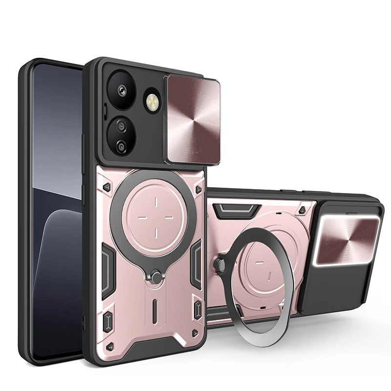 360 ° Rotierende magnetische Autohalterung aus Metall, stoßfeste Handyhülle für Xiaomi 13T 12T 11T Pro Redmi Note 13 13C 12C 11 10S Pro Lite – Detail 13