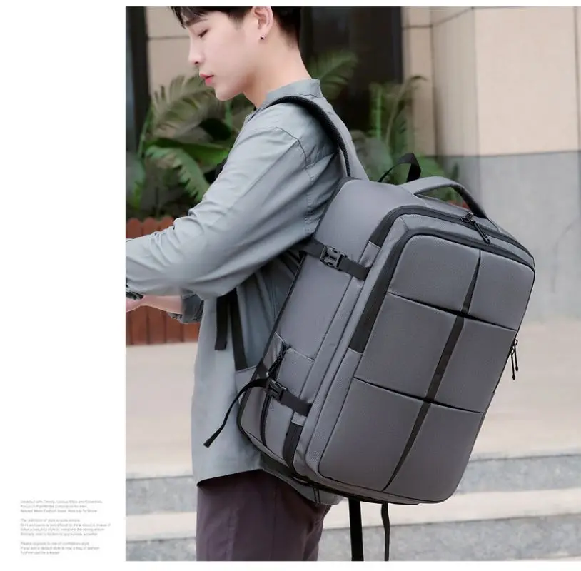 Large-capacity multi-function extended shoe compartment rechargeable portable backpack for travel waterproof computer backpack