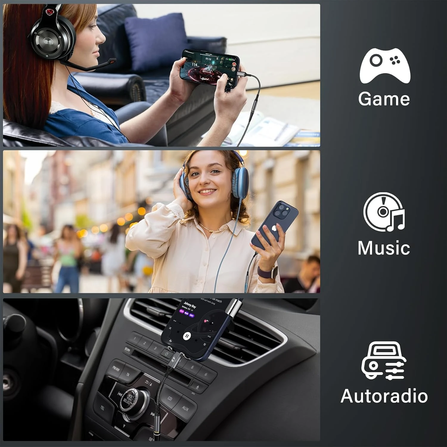 Premium USB-C to 3.5mm Headphone Adapter - Hi-Fi Audio Quality