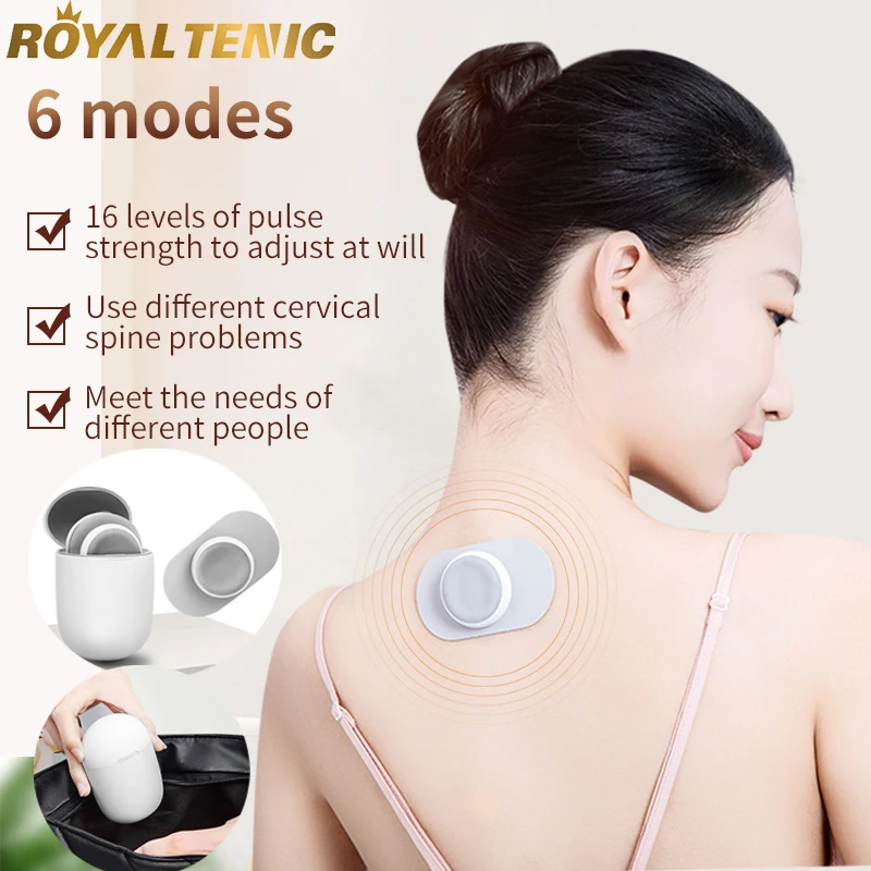 Portable Wireless Mini Massager for Body Back Muscle Pain Relief Relaxing Neck Leg Waist Smart Massager with Power Box