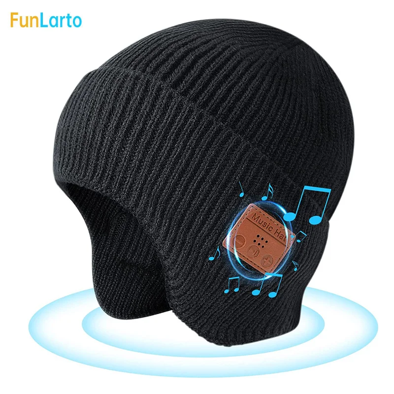 

Beanie Bluetooth Bluetooth V5.0 Wireless Knit Winter Cap Built-in Microphone and HD Stereo Speakers for Outdoor Homes and Gifts