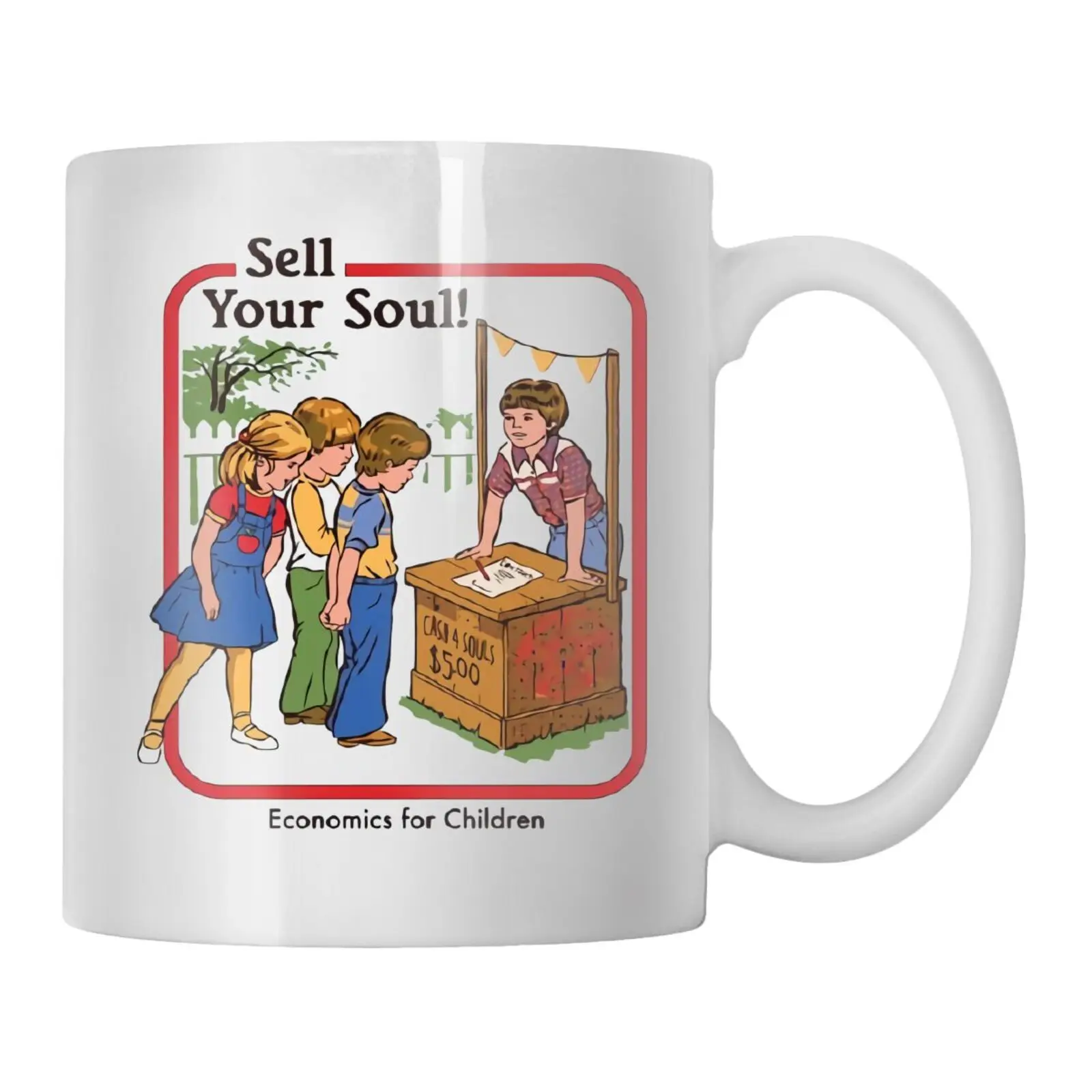 Sell Your Soul Raglan Gothic Coffee Cup Services Mugs Cups Tea Set Customizable Ceramic Mug Personalized |