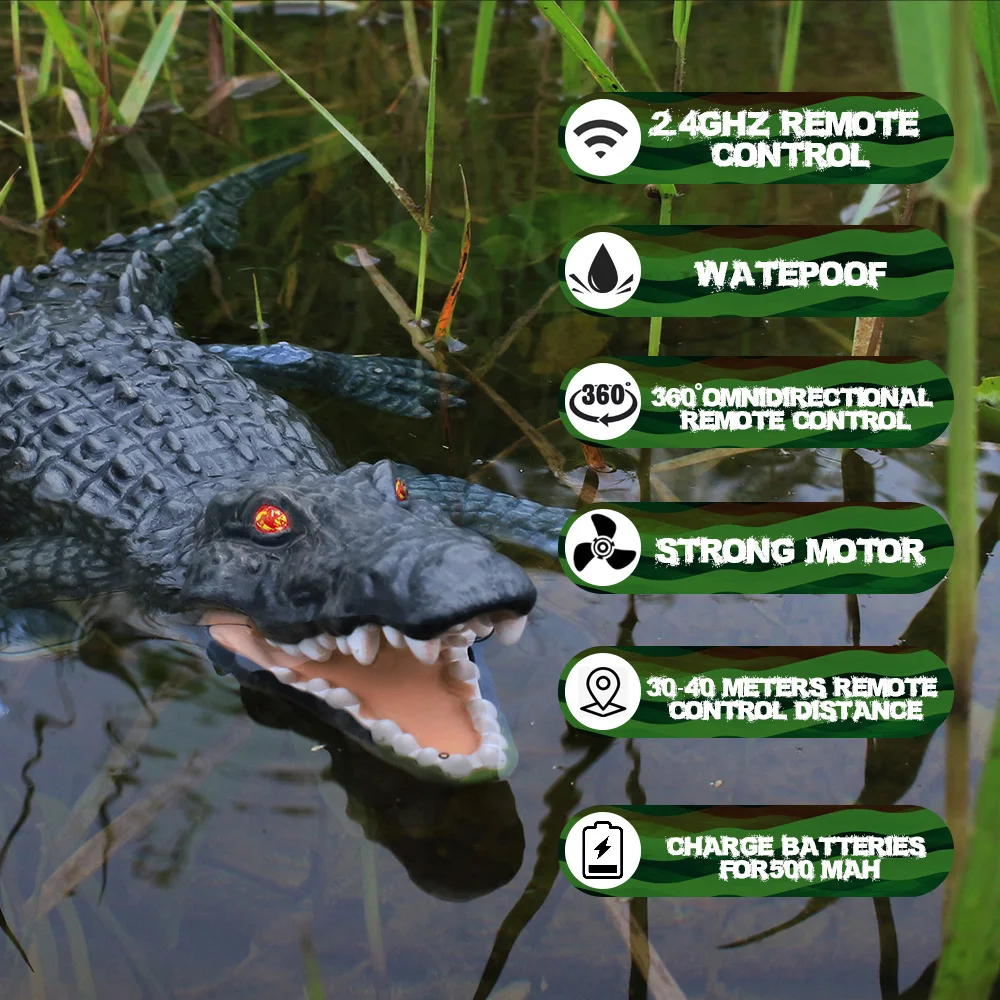 Simulation bionic remote control crocodile boy toy charging dynamic underwater animal model machine puzzle fun teaching
