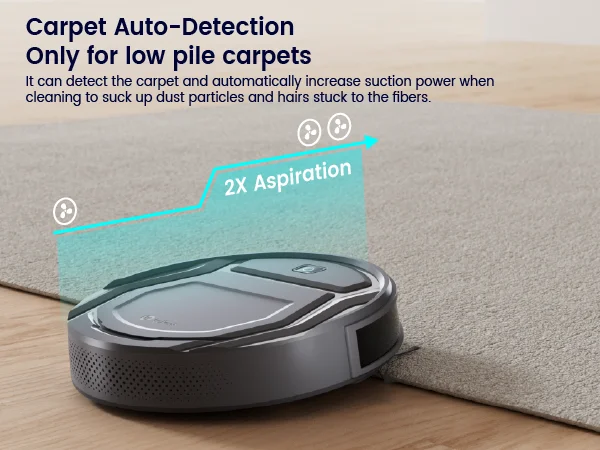 Lefant M210P Robot Vacuum Cleaner Remote Control, Featured Carpet Cleaner Small Robot 7.8cm Thin 28cm DIA, Robotic Vacuum Alexa