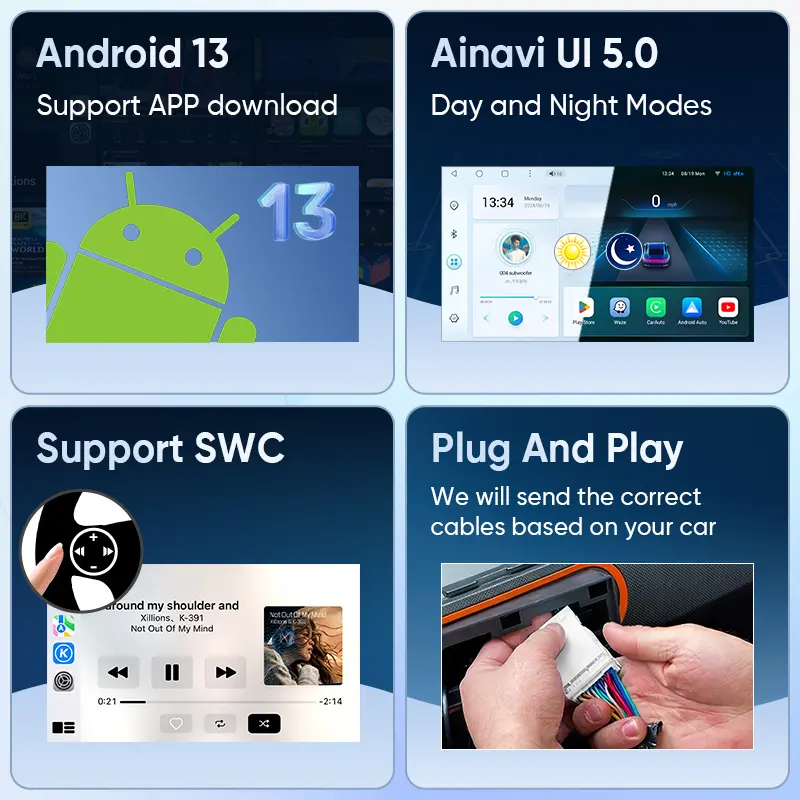 Ainavi Car Radio Multimedia Play For Renault Megane 3 Fluence Samsung SM3 2008-2014 Android13 Wireless Carplay Stereo DSP 48EQ - Image 6