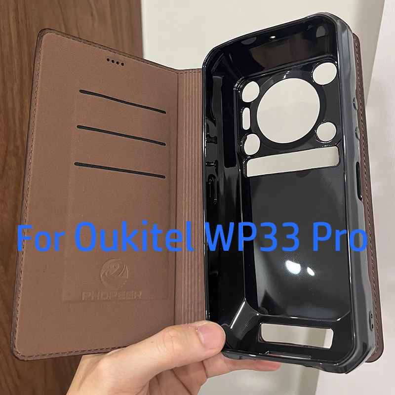 Premium Genuine Leather Flip Wallet Phone Case