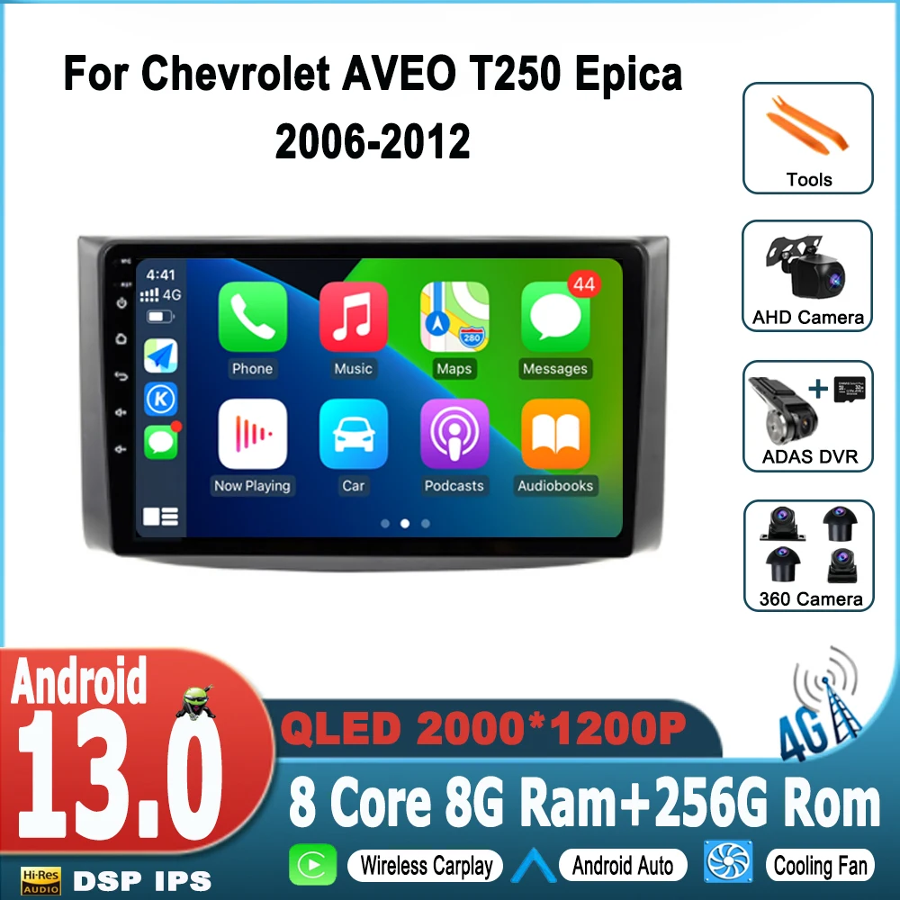 8 Core 2 din Android 13 Stereo Car Radio Multimedia For Chevrolet AVEO