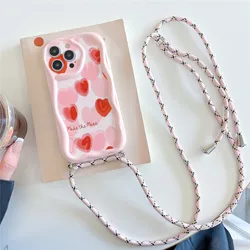 Hands - Free Crossbody Lanyard Phone Case with Soft Silicone Cover and Rope Necklace Strap - Redmi Note13Pro (5G) (4)