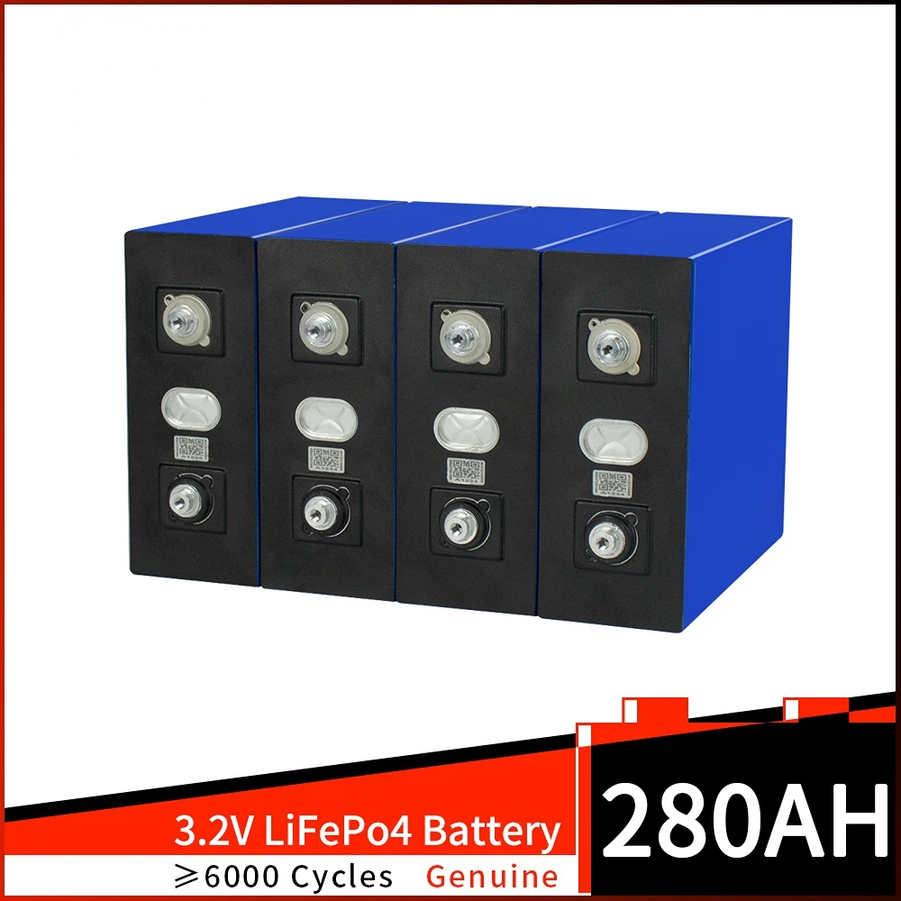 

Lifepo4 Battery 3.2v 280AH Rechargeable Lithium iron phosphate Cell DIY 12V 24V 48V Grade A+ Lithium ion phosphate battery