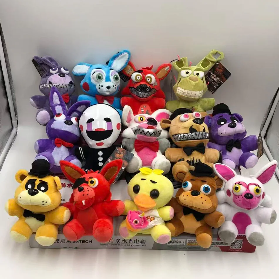 Peluche FNAF 18cm – Bonnie, Foxy, Chica, Golden Bear E Tanti Altri Stili Da Collezione