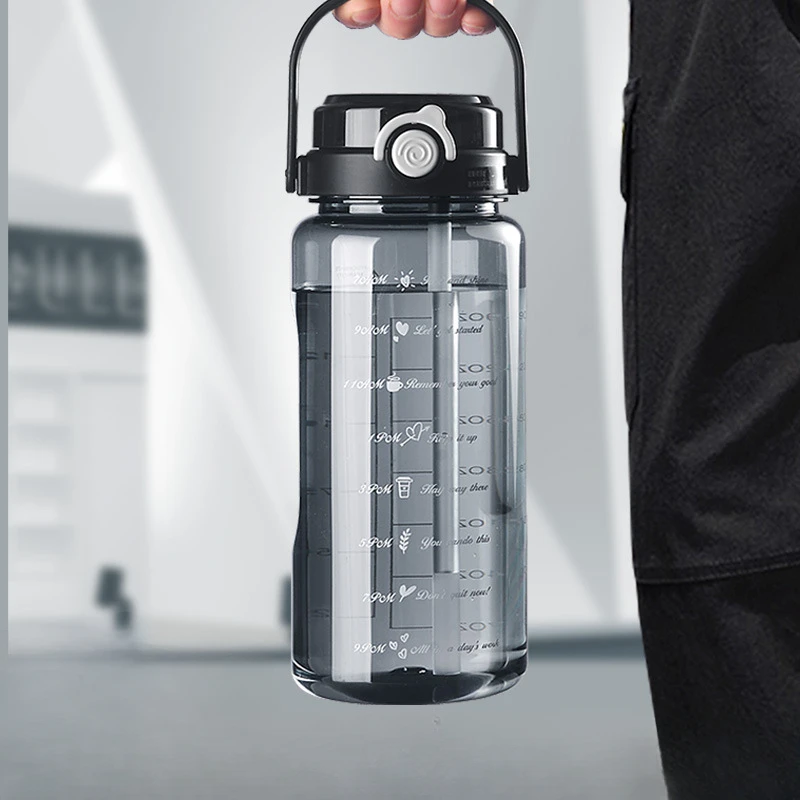 1PC-1-5L-Sports-Water-Cup-With-Straws-Handle-BPA-Free-Leak-Proof ...