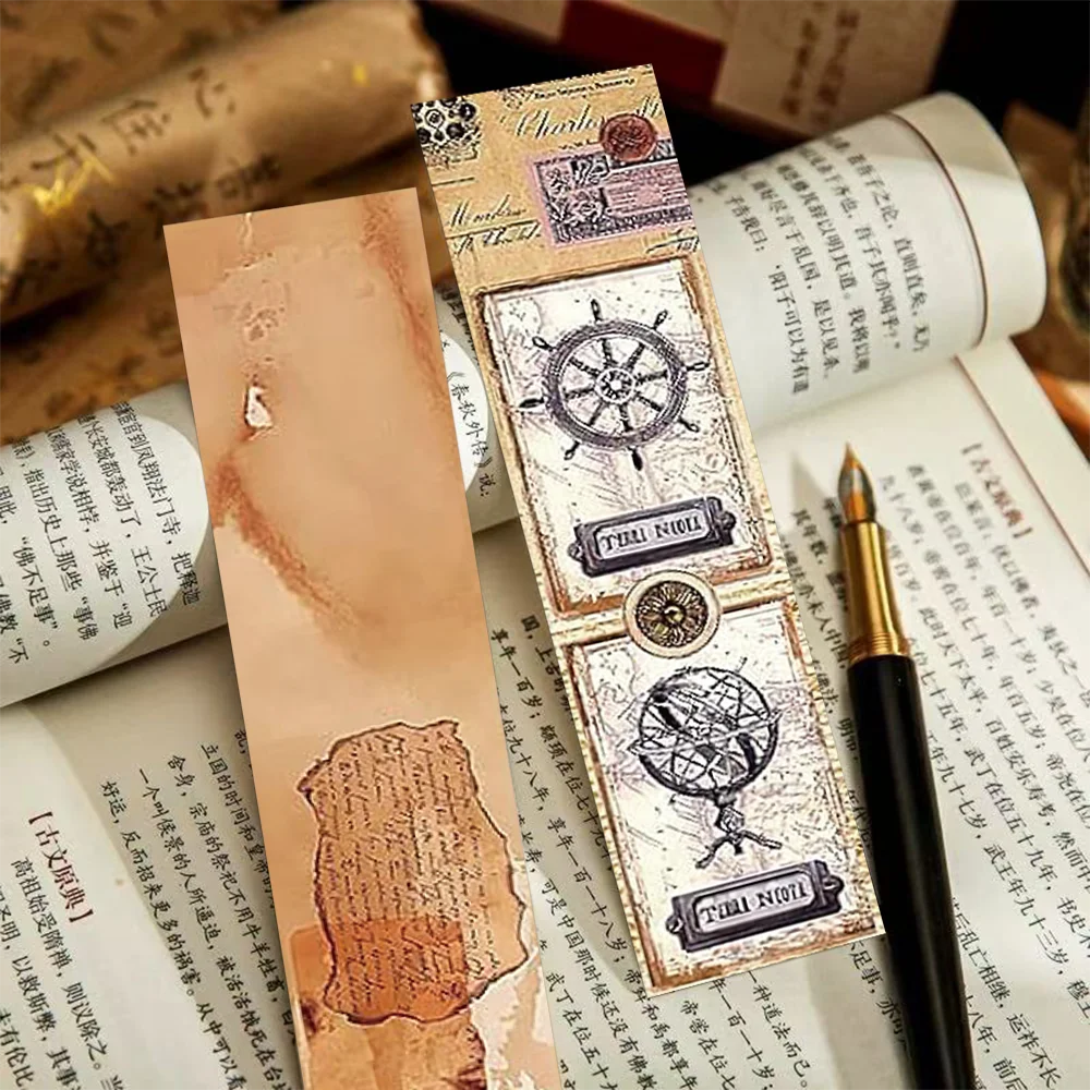 30pcs vintage nostalgic bookmarks students reading books labeling office supplies page markers cards decoration DIY message card