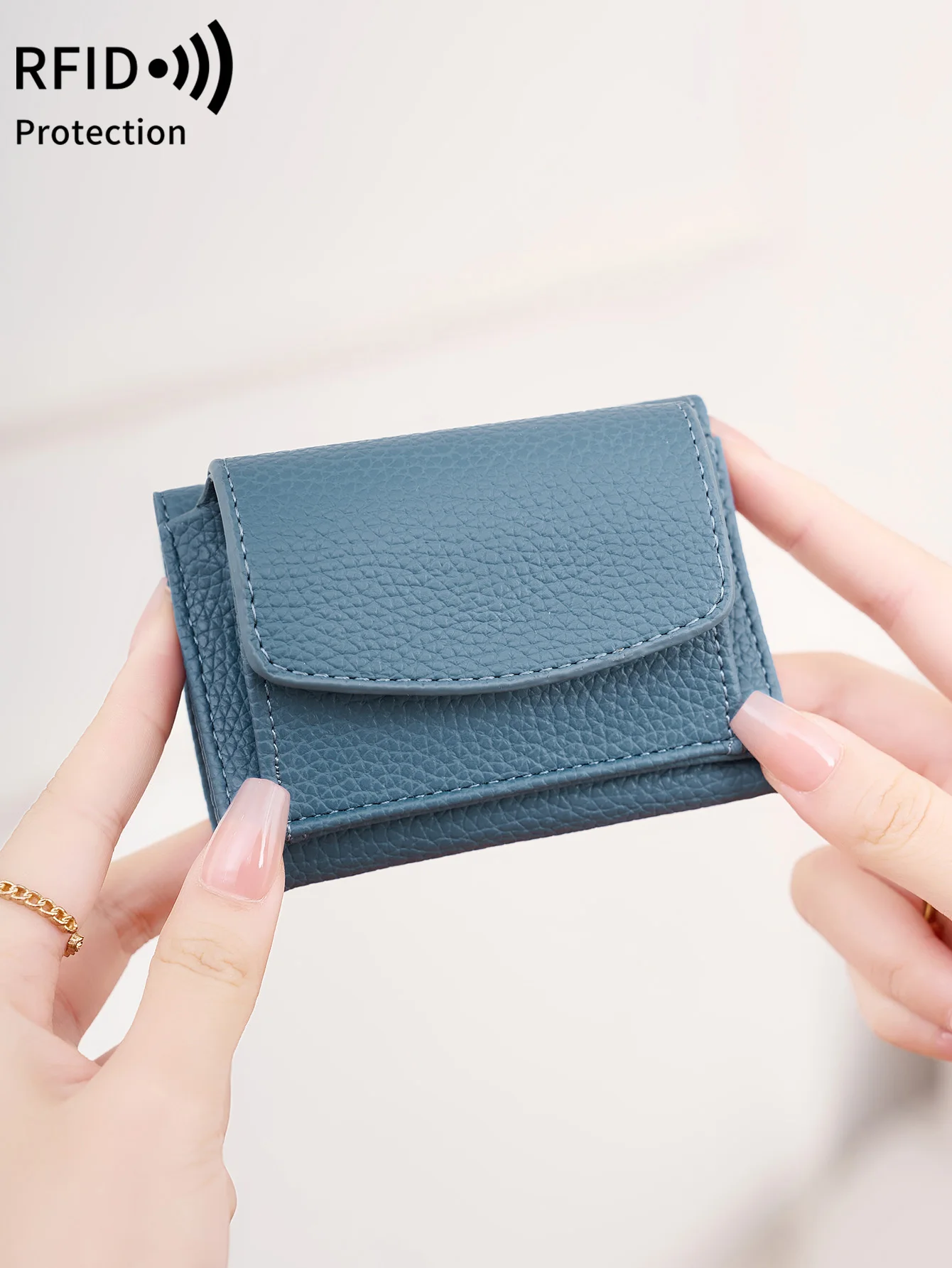 Portafoglio RFID Con Portamonete In Pelle - Foto 9