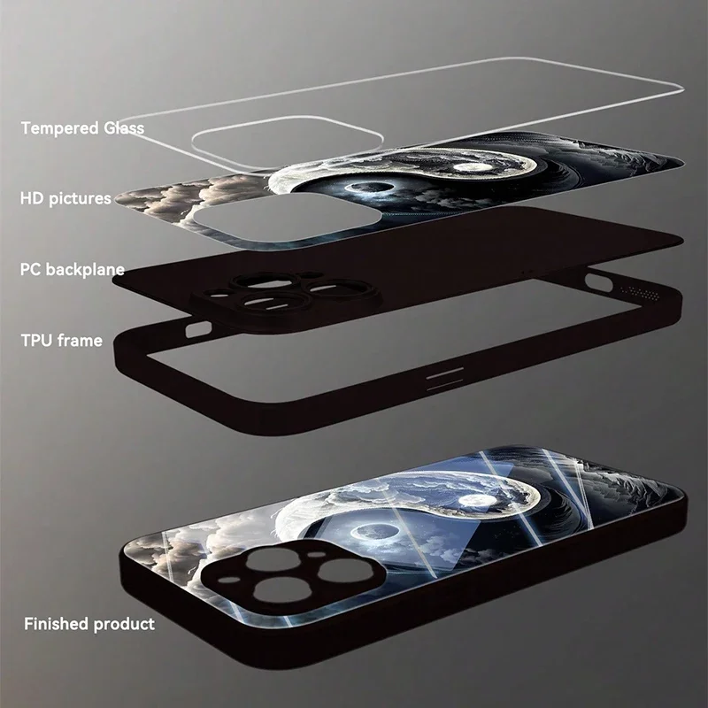 Yin Yang Bagua Formation Silicone Phone Case