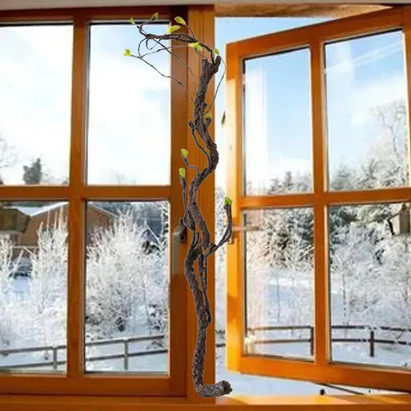 Artificial Tree Branch Home Decor 100/140/180cm Fake Wood Rattan Trees Vine Plastic Branches Plant Wedding Party Decoration #W0