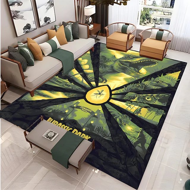 Jurassic Park Carpet for Living Room Home Decoration Sofa Table Large Area Rugs Children's Bedroom Non-slip Floor Mat Alfombra 5