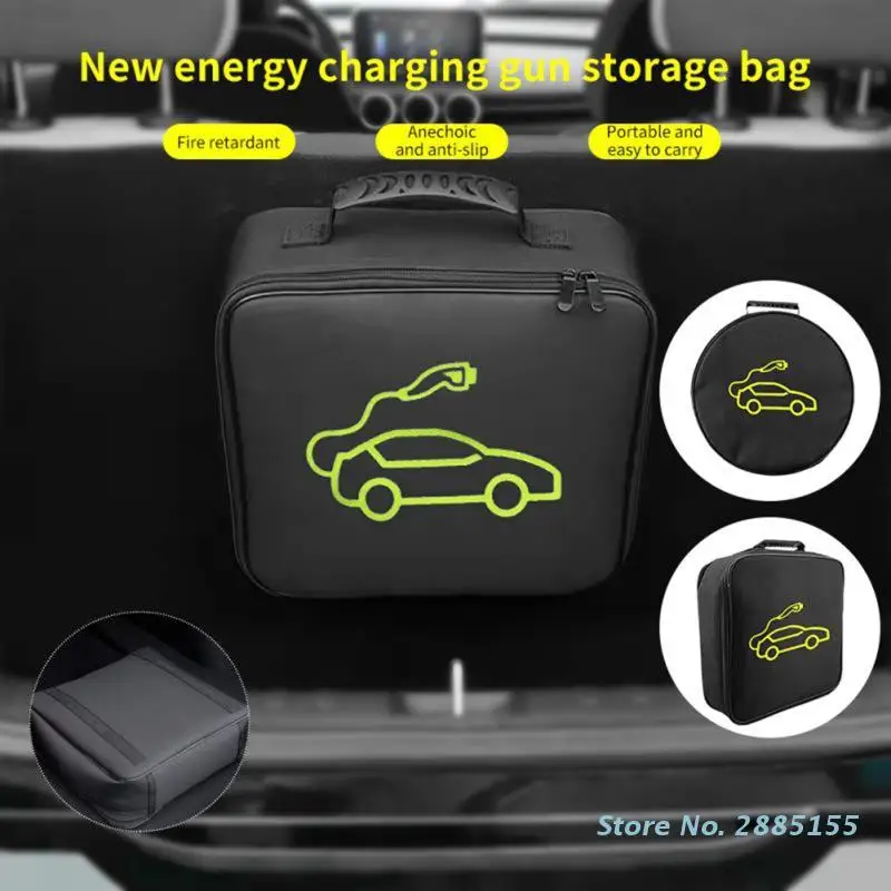 Car Charging Cable Storage Bag Jumper Carry Bag For Electric Vehicle  Charger Plugs Sockets Charging Equipment Container Storage - AliExpress