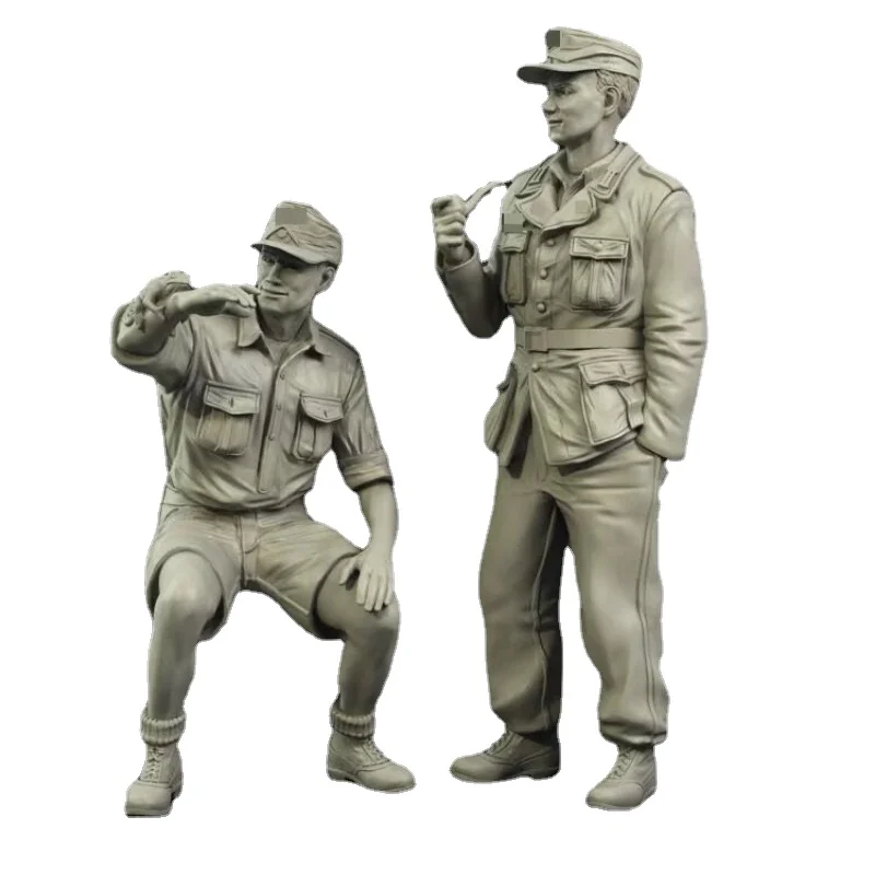 1/35 Figurines Résine à Monter Et Peindre – 7 Rebelles Africains Modernes, Kit Maquette