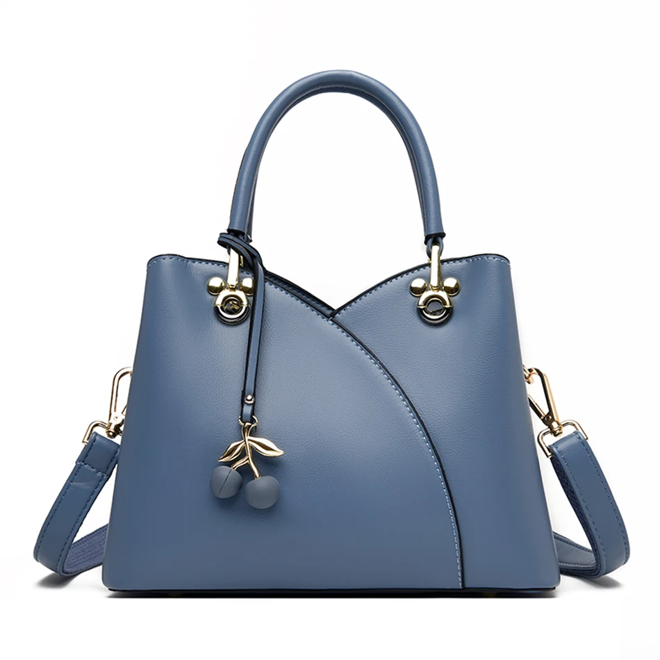 2022 Brand Luxury Handbag Women's Stitching Designer Shoulder Crossbody Bag Soft Leather Ladies Messenger Casual Tote Sac A Main 