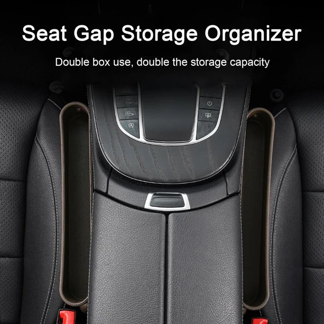 Universal Car Seat Cleaning Storage Box Car Seat Gap Organizer PU Leather  Auto Console Side Pocket Crevice Accessories - AliExpress