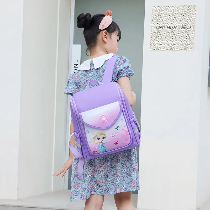 Disney Frozen Marvel School Bags For Boys Girls Elsa Spider Man Kindergarten Backpack Age 2-8 Large Capacity Kids Gifts Mochila