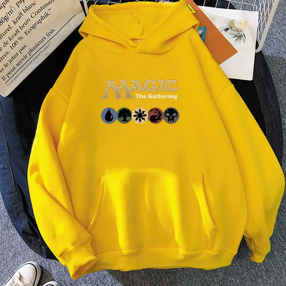 Magic The Gathering Cartoon Letter Hoodie Graphic Printing Funny Sweatshirt Cute for Autumn/Winter Sudaderas Fleece New Pullover 6