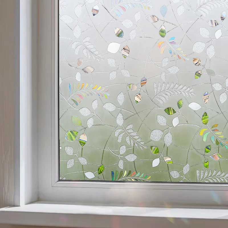 Rainbow 3D Window Privacy Film - Heat Control & UV Protection Static Clings