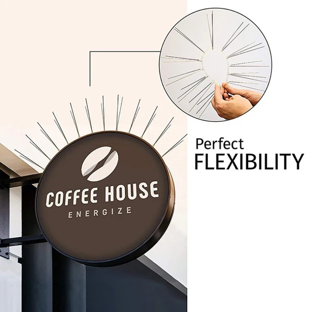 25 Cm -Es Madárcsökkentő Műanyag Madár Galamb Tüskék Anti -Madárgátellenes Tüske, Hogy Megszabaduljon A Galamboktól - Image 5