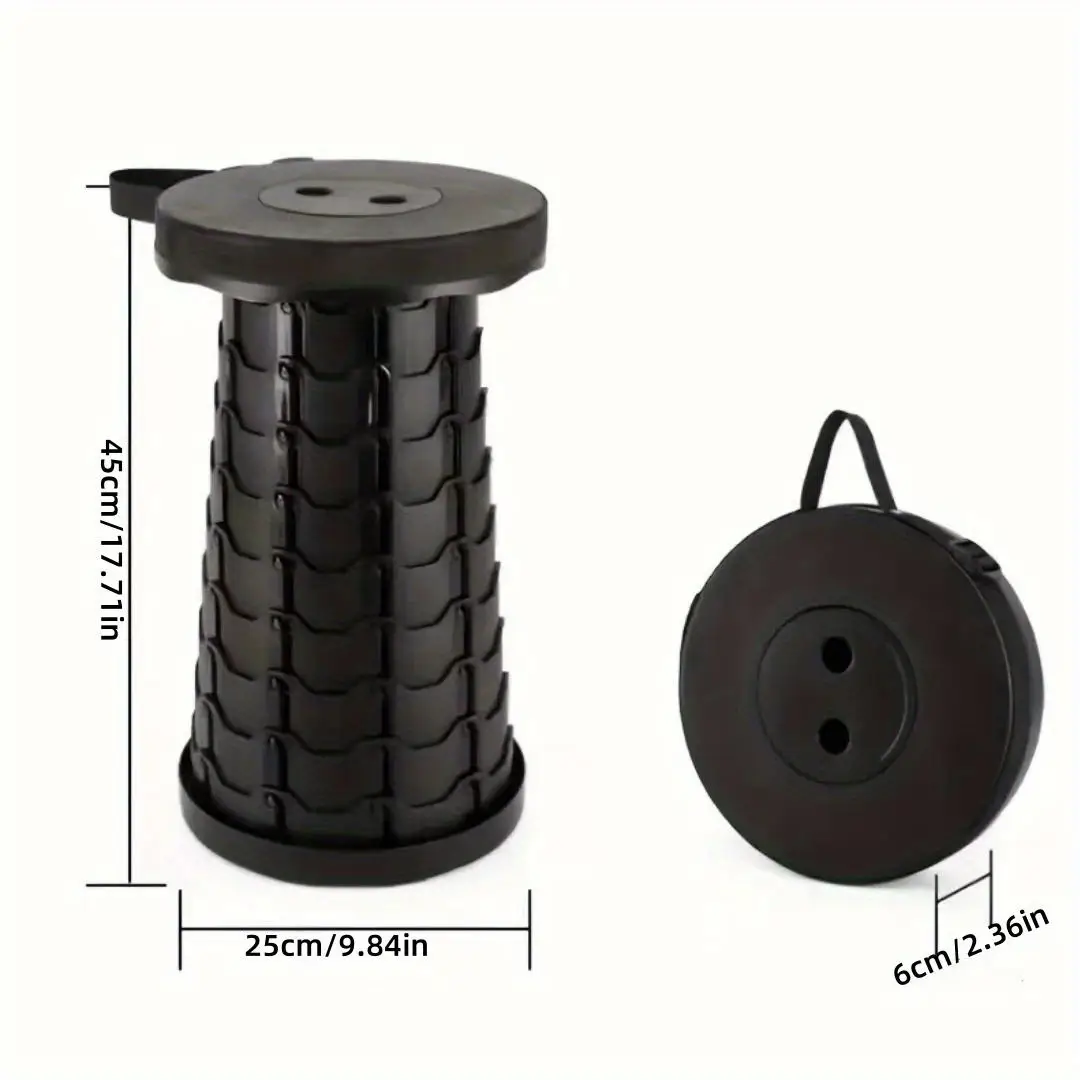 Folding Chair Folding Portable Height Adjustment Outdoor Telescopic Travel Camping Lightweight Plastic Fish Stool Queuing Chair