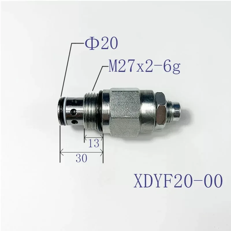 XDYF20-00 pilot operated one-way relief valve for refueling block, small relief valve for breaking hammer excavator