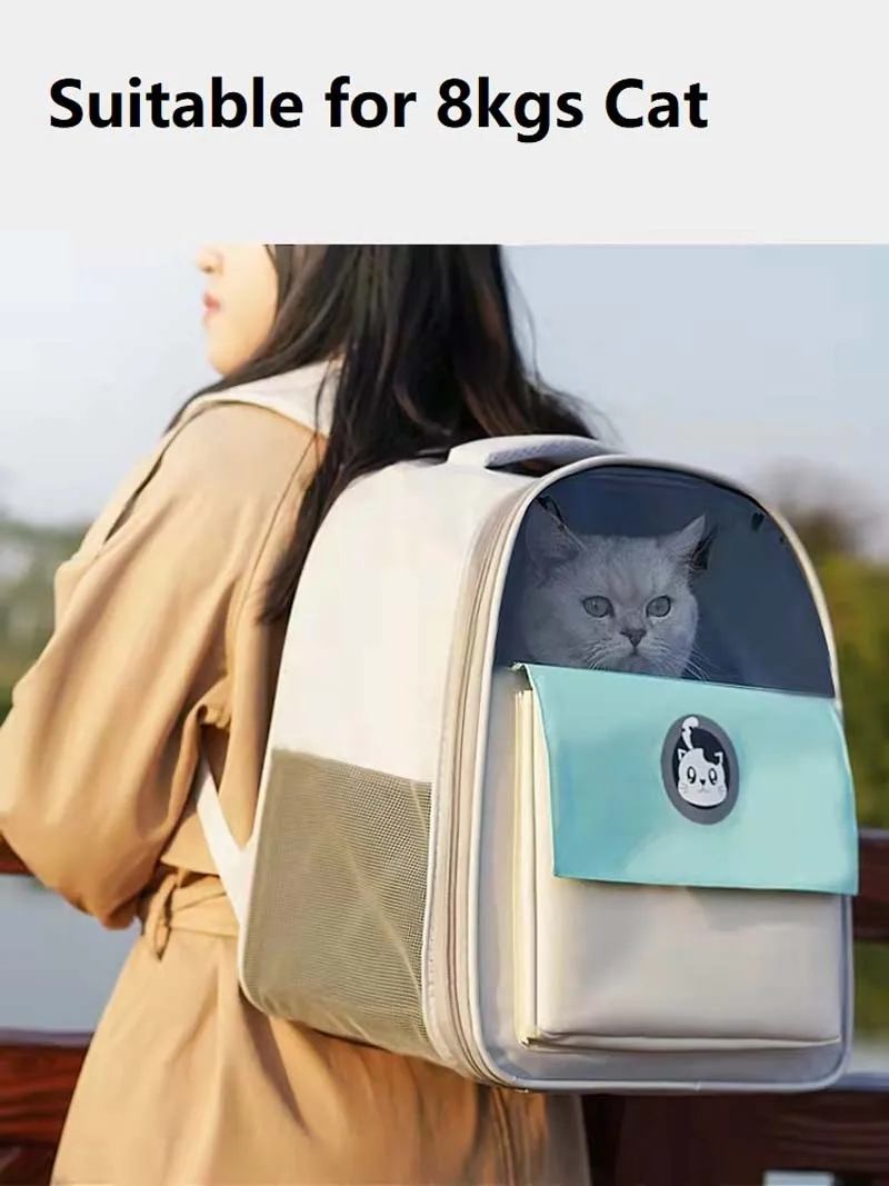 

Outdoor Cat Carrier Bags Breathable Pet Space Capsule Pet Backpack Travel Pet Transparent Bag Carrying For Cats Pet Supplies