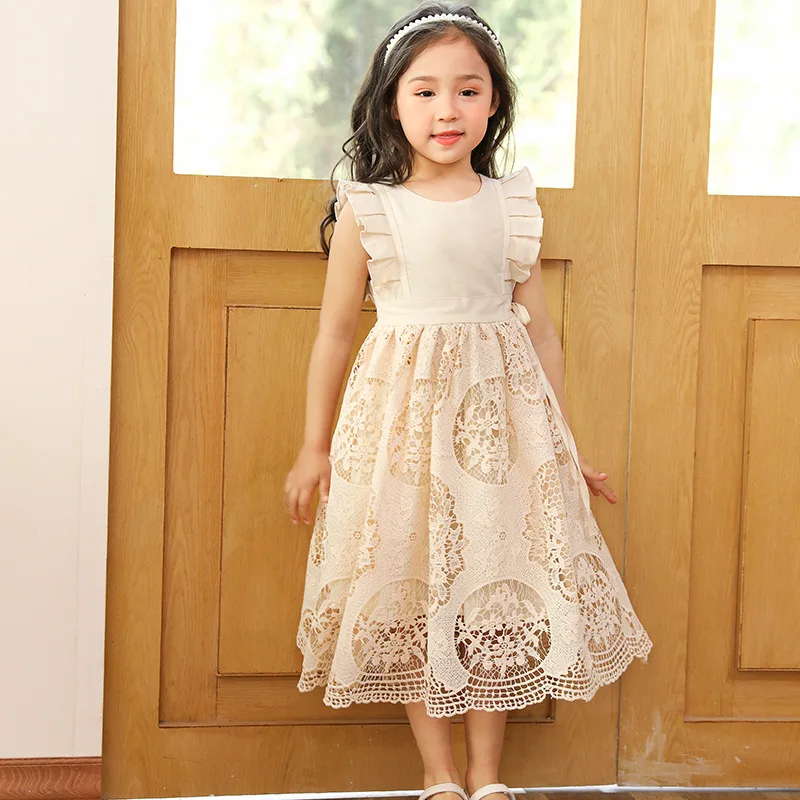 Mädchenkleid beige Clearance