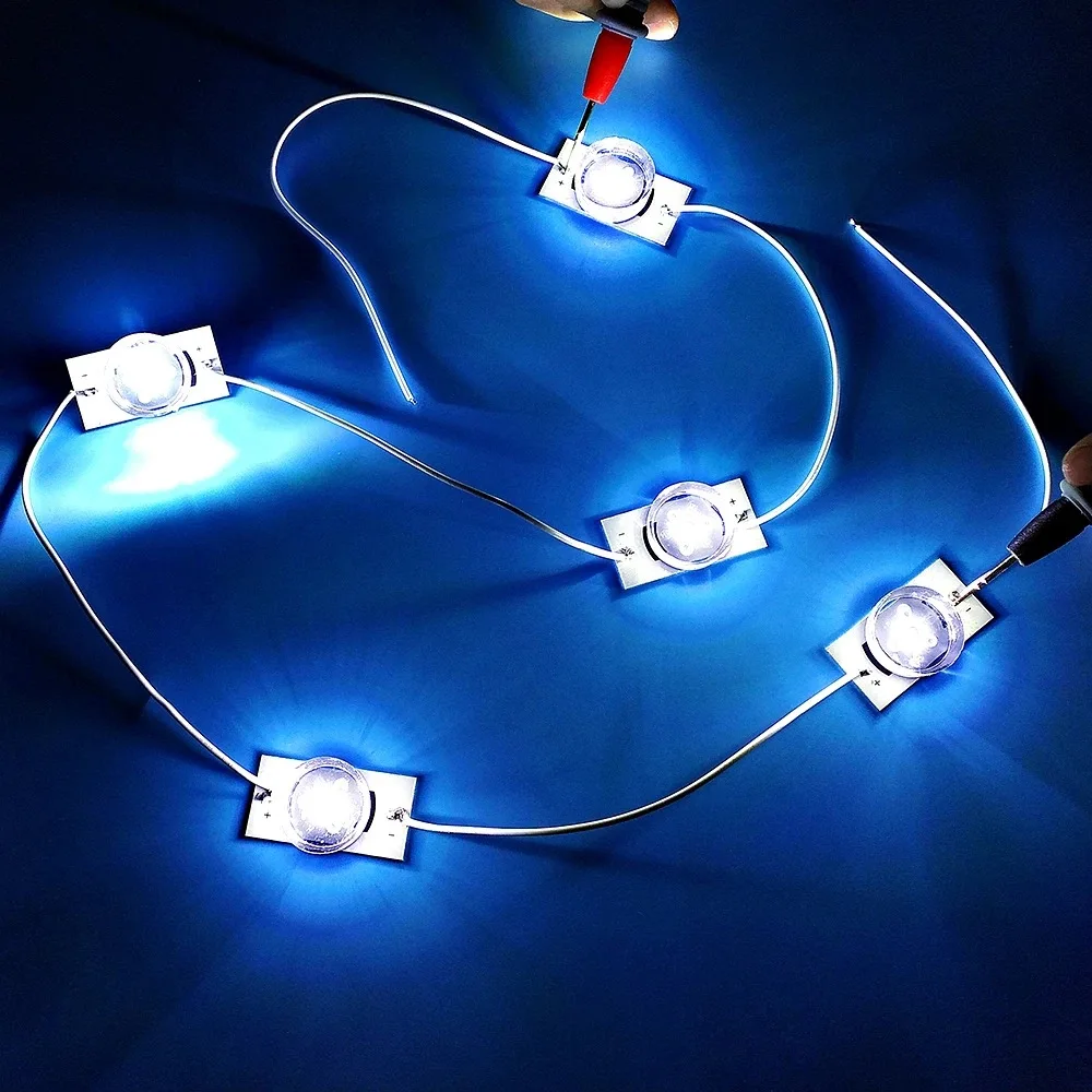 LED Lamp Beads 10/50/100PCS 3V SMD with Optical Lens Fliter for 32-65 inch LED TV Repair