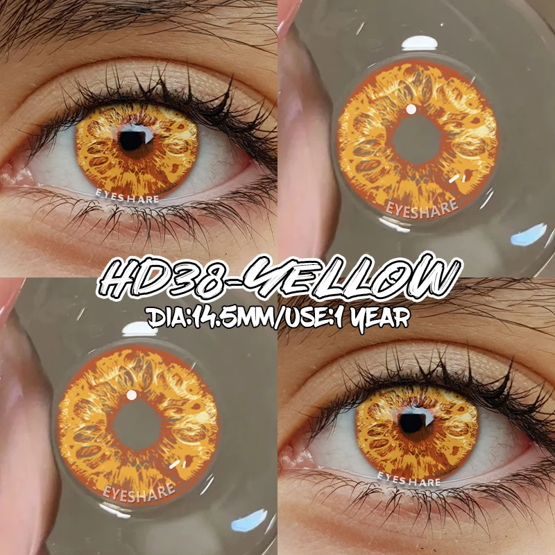 EYESHARE Halloween Little Devil Farbkontaktlinsen für Augen Anime Zubehör Cosplay Weiße Linse Pupilentes Schwarze Linsen – Detail 32