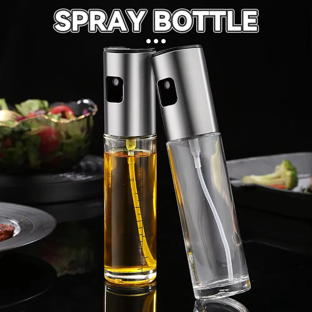Press type oil spray can kitchen home air fryer olive oil spray artifact barbecue can quick oil spray dispenser